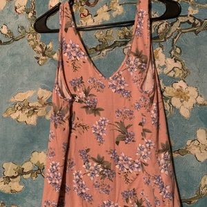 ae floral crepe tank